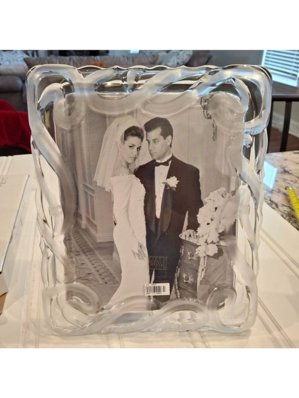 Fifth Avenue Crystal Lucria 8x10 Picture Frame Wedding Elegant Gift Boxed Decor